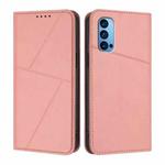 For OPPO Reno14 Global Strong Magnetic Frosted Flip Leather Phone Case(Pink)