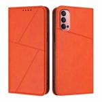 For OPPO Reno14 Pro Global Strong Magnetic Frosted Flip Leather Phone Case(Orange)