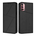For OPPO Reno14 Pro Global Strong Magnetic Frosted Flip Leather Phone Case(Black)