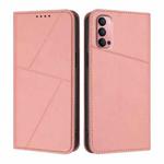 For OPPO Reno14 Pro Global Strong Magnetic Frosted Flip Leather Phone Case(Pink)
