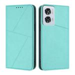 For Motorola Edge 50 Fusion Strong Magnetic Frosted Flip Leather Phone Case(Light Blue)