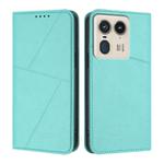 For Motorola Edge 50 Ultra Strong Magnetic Frosted Flip Leather Phone Case(Light Blue)