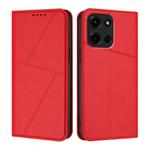 For Motorola Edge 60 Fusion / Moto G 5G 2025 Strong Magnetic Frosted Flip Leather Phone Case(Red)