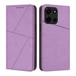 For Motorola Edge 60 Fusion / Moto G 5G 2025 Strong Magnetic Frosted Flip Leather Phone Case(Light Purple)