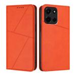 For Motorola Edge 60 Fusion / Moto G 5G 2025 Strong Magnetic Frosted Flip Leather Phone Case(Orange)