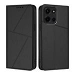 For Motorola Edge 60 Fusion / Moto G 5G 2025 Strong Magnetic Frosted Flip Leather Phone Case(Black)