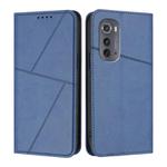 For Motorola Edge 2022 Strong Magnetic Frosted Flip Leather Phone Case(Royal Blue)
