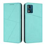 For Motorola Moto E13 Strong Magnetic Frosted Flip Leather Phone Case(Light Blue)