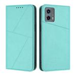 For Motorola Moto G 5G 2023 Strong Magnetic Frosted Flip Leather Phone Case(Light Blue)