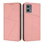 For Motorola Moto G 5G 2023 Strong Magnetic Frosted Flip Leather Phone Case(Pink)