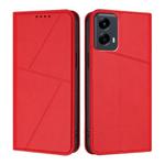 For Motorola Moto G 5G 2024 / Moto G Play 2024 Strong Magnetic Frosted Flip Leather Phone Case(Red)