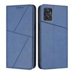 For Motorola Moto G Power 2023 Strong Magnetic Frosted Flip Leather Phone Case(Royal Blue)