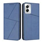 For Motorola Moto G Power 2024 Strong Magnetic Frosted Flip Leather Phone Case(Royal Blue)