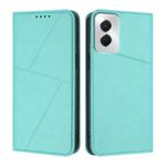 For Motorola Moto G Power 2024 Strong Magnetic Frosted Flip Leather Phone Case(Light Blue)