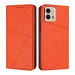 For Motorola Moto G Stylus 5G 2023 Strong Magnetic Frosted Flip Leather Phone Case(Orange)
