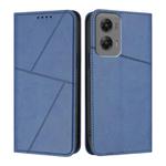 For Motorola Moto G Stylus 5G 2024 Strong Magnetic Frosted Flip Leather Phone Case(Royal Blue)