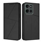 For Motorola Moto G Stylus 5G 2025 Global Strong Magnetic Frosted Flip Leather Phone Case(Black)