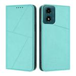 For Motorola Moto G04 / G04s / E14 Global Strong Magnetic Frosted Flip Leather Phone Case(Light Blue)