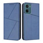 For Motorola Moto G05 / Moto E15 Strong Magnetic Frosted Flip Leather Phone Case(Royal Blue)