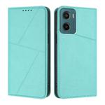 For Motorola Moto G05 / Moto E15 Strong Magnetic Frosted Flip Leather Phone Case(Light Blue)