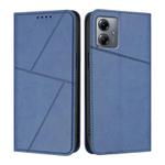 For Motorola Moto G14 / G54 EU / Brazil Strong Magnetic Frosted Flip Leather Phone Case(Royal Blue)