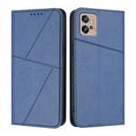 For Motorola Moto G32 Strong Magnetic Frosted Flip Leather Phone Case(Royal Blue)