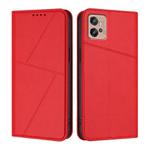 For Motorola Moto G32 Strong Magnetic Frosted Flip Leather Phone Case(Red)