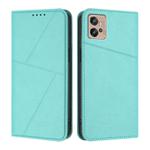 For Motorola Moto G32 Strong Magnetic Frosted Flip Leather Phone Case(Light Blue)