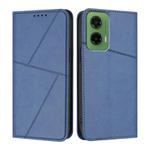For Motorola Moto G35 Strong Magnetic Frosted Flip Leather Phone Case(Royal Blue)