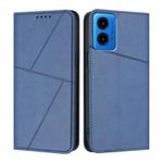 For Motorola Moto G45 5G / G34 Strong Magnetic Frosted Flip Leather Phone Case(Royal Blue)