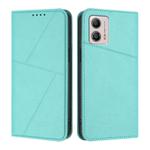 For Motorola Moto G53 / G53j / G53y / G13 Strong Magnetic Frosted Flip Leather Phone Case(Light Blue)