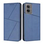 For Motorola Moto G55 Strong Magnetic Frosted Flip Leather Phone Case(Royal Blue)