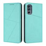 For Motorola Moto G62 5G / G62 India Strong Magnetic Frosted Flip Leather Phone Case(Light Blue)
