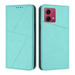 For Motorola Moto G84 Strong Magnetic Frosted Flip Leather Phone Case(Light Blue)