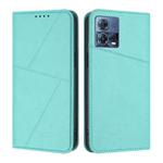 For Motorola Moto S30 Pro / Edge 30 Fusion Strong Magnetic Frosted Flip Leather Phone Case(Light Blue)