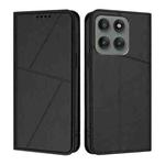 For Motorola Edge 60 Pro Strong Magnetic Frosted Flip Leather Phone Case(Black)