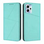 For Motorola Moto G23 Strong Magnetic Frosted Flip Leather Phone Case(Light Blue)