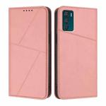 For Motorola Moto G42 Strong Magnetic Frosted Flip Leather Phone Case(Pink)
