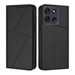 For Motorola Moto G56 5G Strong Magnetic Frosted Flip Leather Phone Case(Black)