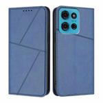 For Motorola Moto G75 5G Strong Magnetic Frosted Flip Leather Phone Case(Royal Blue)