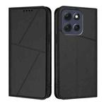 For Motorola Moto G86 Power Strong Magnetic Frosted Flip Leather Phone Case(Black)