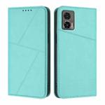 For Motorola Edge 30 Neo Strong Magnetic Frosted Flip Leather Phone Case(Light Blue)