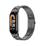For Xiaomi Mi Band 8 xDfind Milanese Three-beads Metal Watch Band(Black)