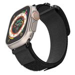 For Apple Watch 46mm / 49mm / 45mm / 44mm xDfind Loop Nylon Watch Band(Black)