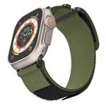 For Apple Watch 46mm / 49mm / 45mm / 44mm xDfind Loop Nylon Watch Band(Green)