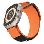 For Apple Watch 46mm / 49mm / 45mm / 44mm xDfind Loop Nylon Watch Band(Orange)