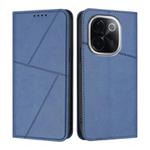 For vivo iQOO Z9s Pro / T3 Pro India Strong Magnetic Frosted Flip Leather Phone Case(Royal Blue)