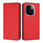 For vivo iQOO Z9s Pro / T3 Pro India Strong Magnetic Frosted Flip Leather Phone Case(Red)