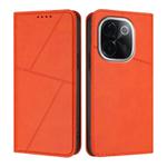 For vivo iQOO Z9s Pro / T3 Pro India Strong Magnetic Frosted Flip Leather Phone Case(Orange)