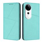 For vivo S19 Pro Strong Magnetic Frosted Flip Leather Phone Case(Light Blue)